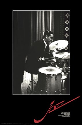 Framed Jazz - J.C. Heard Print