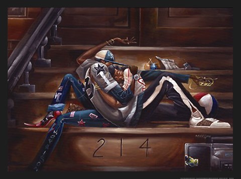 Framed Sweethearts Print