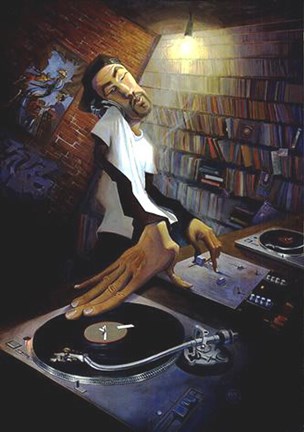 Framed DJ Print