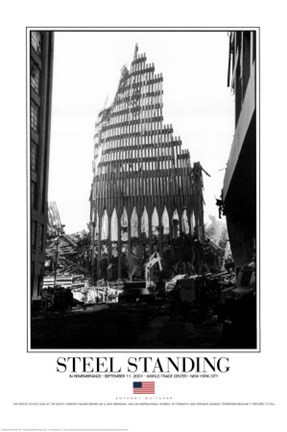 Framed Steel Standing Print