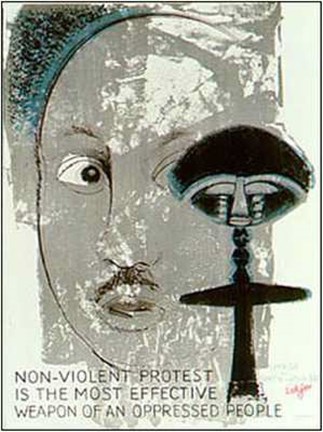 Framed Martin Luther King (Signed Litho) Print