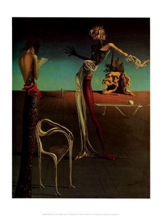 Framed Woman with a Head of Roses, c.1935 Print