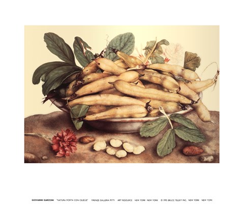 Framed Natura Morta con Ciliegie Print