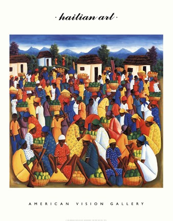 Framed Haitian Art Print