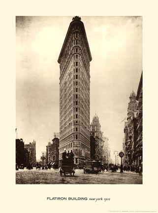 Framed Flatiron Building, New York, 1910 Print