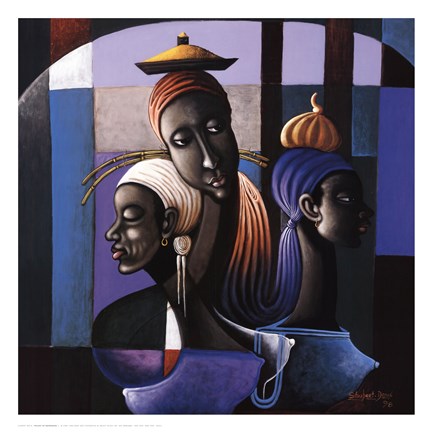 Framed Trilogy of Expression I Print