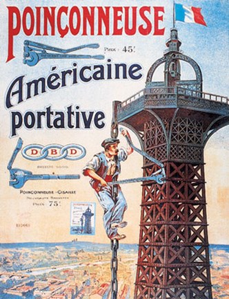 Framed Americaine Portative Print