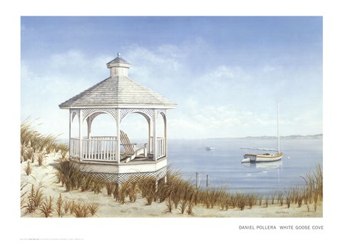 Framed White Goose Cove Print