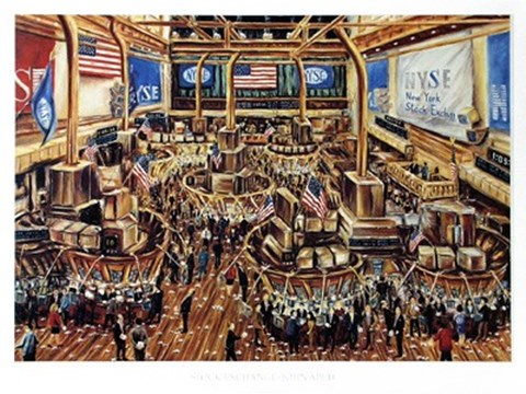 Framed Stock Exchange Print