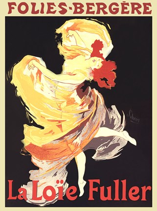 Framed La Loie Fuller Print