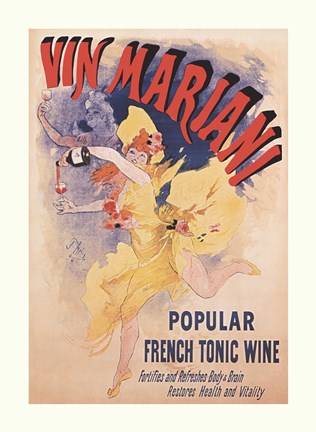 Framed Vin Mariani Print