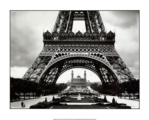 Framed La Tour Eiffel Et Le Vieux Trocadero Print