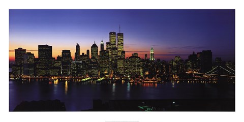 Framed New York Skyline Print