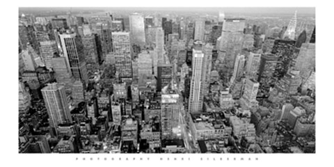 Framed Looking Up Fifth Avenue Print