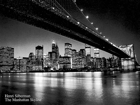 Framed Manhattan Skyline Print