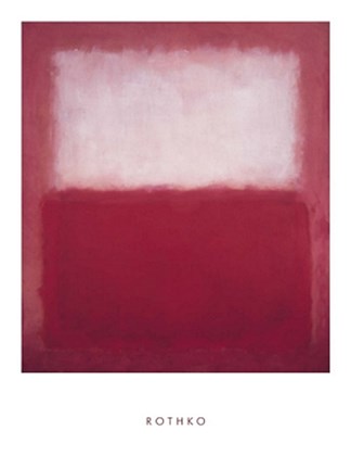 Framed White Over Red Print