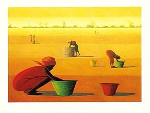 Framed Woman&#39;s Work Print