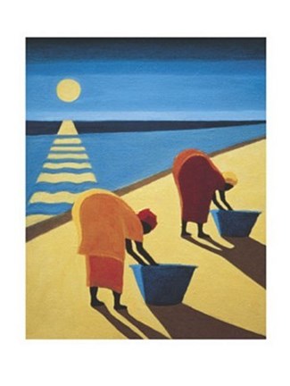 Framed Beach Bums Print