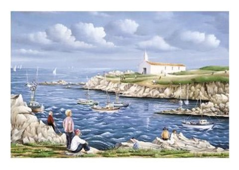 Framed Plage Vendeenne Print