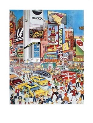 Framed Times Square (ed. 375) Print