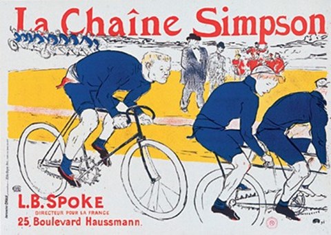 Framed La Chaine Simpson Print