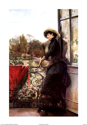 Framed On the Terrace Print