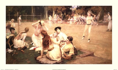Framed Lawn Tennis Club Print