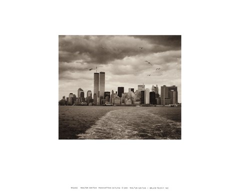 Framed Manhattan Skyline Print