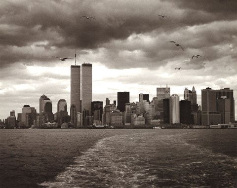 Framed Manhattan Skyline (large) Print