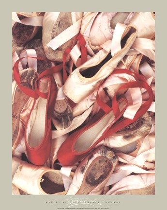 Framed Satin Shoes Print