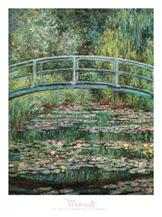Framed Le Pont Japonais a Giverny Print