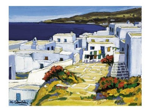 Framed Linges au Soleil Print