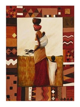 Framed Journey to Kariba Well Print