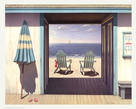 Framed Beach Club Print