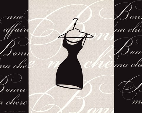 Framed La Robe Noire Print