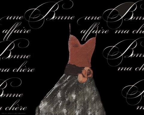 Framed Robe de Soiree de Sienna Print