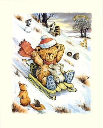 Framed Rambling Ted's Winter Print