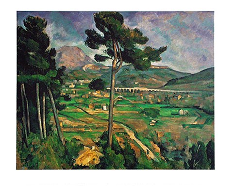 Framed Montagne Sainte-Victoire vue de Bellevue Print