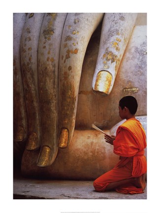 Framed Hand of Buddha Print