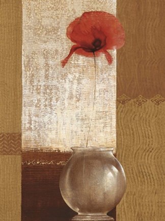 Framed Ambient Poppy Print