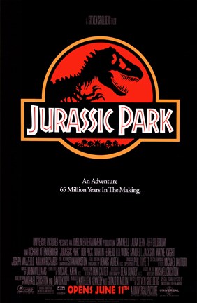 Framed Jurassic Park Print
