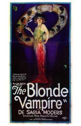 Framed Blonde Vampire Print
