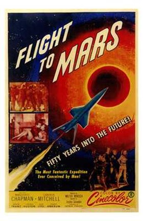 Framed Flight to Mars Print