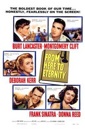Framed from Here to Eternity - characters Print