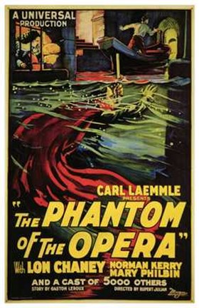 Framed Phantom of the Opera Carl Kaemmle Print