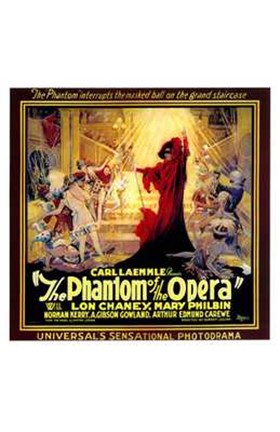 Framed Phantom of the Opera Square Print