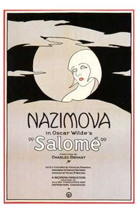 Framed Salome Nazimova Print