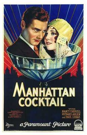 Framed Manhattan Cocktail Print