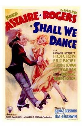 Framed Shall We Dance Fred Astaire &amp; Ginger Rogers Print