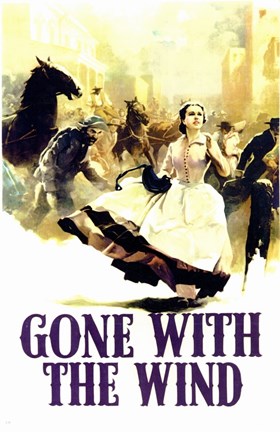 Framed Gone with the Wind - Running Print
